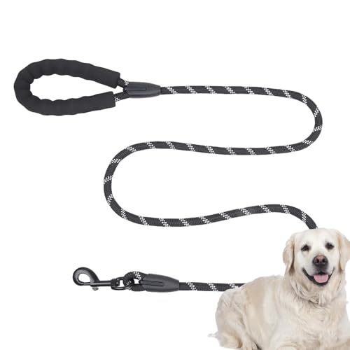 Acunny Strapazierfähige Hundeleine aus Seil, Welpenleine für Hunde, 5 Zoll sicheres verstellbares reflektierendes Traktionsseil, Hundeleine für das Hundetraining, reflektierende Nähte für Sicherheit von Acunny