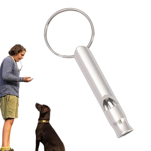 Acunny Ultraschall-Hundepfeife, Hundetrainingspfeife | Hochfrequenz-Hunderückrufpfeife aus Aluminiumlegierung,Tragbares Verhaltenshilfen für das Hundetraining, Stopp-Bellkontrollgerät mit Umhängeband von Acunny