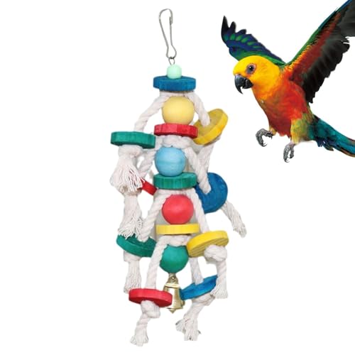 Acunny Vogelkäfigspielzeug, Vogelspielzeug - enkauspielzeug - en -Futterblöcke mit Metallhaken für afrikanische Grau, Maas, Conure, Cockatoos, Cockatiel von Acunny