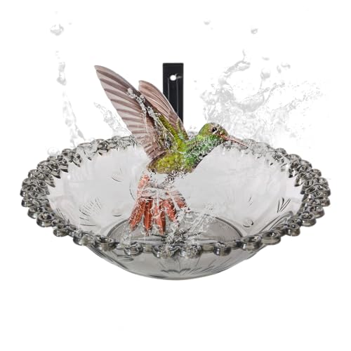 Acunny Vogeltränke im Freien, Vogeltränke im Freien, Badewanne auf Baum montiert, 9 Zoll für den Außenbereich, Wasserspeicher des Beckens in Form, strapazierfähige Dekoration Acunny Vogeltränke im Freien, Vogeltränke im Freien, Badewanne auf Baum montiert, 9 Zoll für den Außenbereich, Wasserspeicher des Beckens in Form, strapazierfähige Dekoration von Acunny