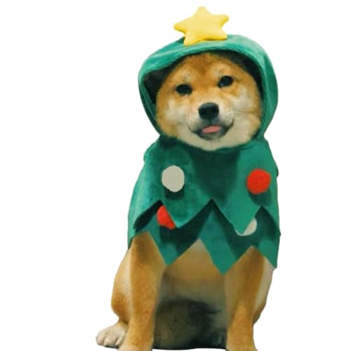 Acunny Warme Weihnachtskleidung für Hunde, Weihnachtsoutfit für Hunde, Weihnachts-Katze-Hunde-Kleidung zum Anschnallen, Winterwarme Outfits für kleine, mittelgroße und große Haustiere für von Acunny