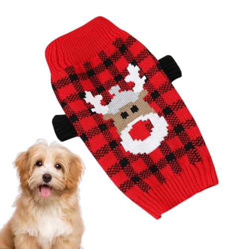 Acunny Weihnachtspullover für Hunde,Weihnachtspullover für Welpen | Weiche Hunde-Shirts, Warmer Hundepullover,Atmungsaktives -Hundetuch, Haustierzubehör für alle Rassen, Katzen, Hunde von Acunny