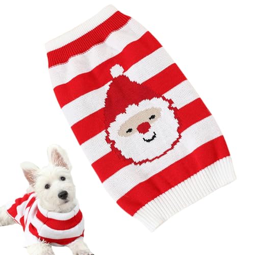 Acunny Welpenpullover für kleine Hunde, Weihnachtspullover für Hunde, Weihnachtlicher weicher Hundepullover, warme Hunde-Shirts, gestricktes Hundetuch, atmungsaktives Haustierzubehör für von Acunny