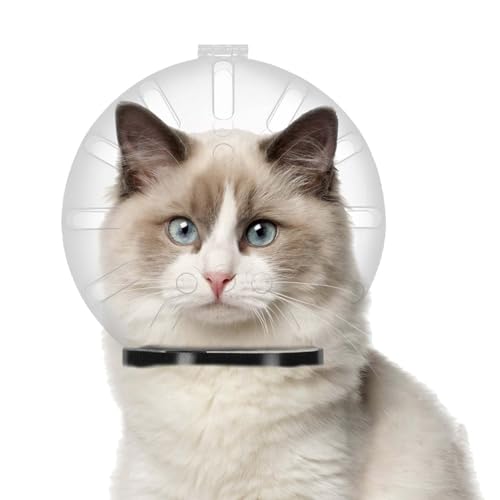 Atmungsaktive Katzenmaulkorb, Katzenhelm, Haustier, Katze, Astronaut, Transparente Kugelform Anti-Biss- Und Schützende Maulkörbe Für Haustiere Verhindern, Katzen von Acunny