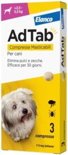 AdTab Kautabletten für Hunde von 2,5 – 5,5 kg – 3 Tabletten von AdTab