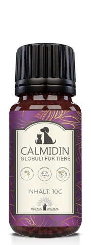 Adema Animal® - Calmidin Globuli zur Beruhigung für Tiere - Relax Globuli mit Baldrian gegen Stress und Angst/innere Unruhe - natürlich sanftes Beruhigungsmittel für Hund und Katze - 10g Inhalt von Adema Animal