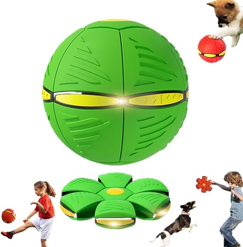 Aderpmin Doggy Disc Ball, 2024 Neues Haustier Spielzeug Fliegende Untertasse Ball für Hunde, für Große Mittlere Kleine Hunde Doggy Disc Ball, Dekompressionsball für Hunde Spiele, Interaktives von Aderpmin