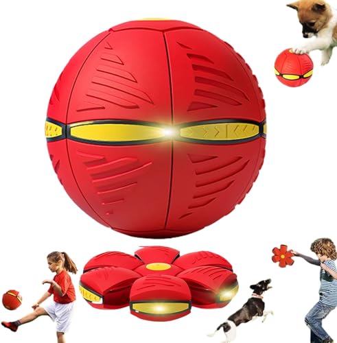 Aderpmin Doggy Disc Ball, 2024 Neues Haustier Spielzeug Fliegende Untertasse Ball für Hunde, für Große Mittlere Kleine Hunde Doggy Disc Ball, Dekompressionsball für Hunde Spiele, Interaktives von Aderpmin