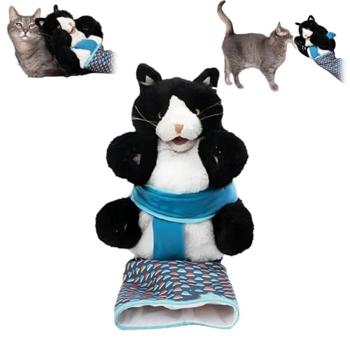 Adius Cat Wrestler Puppet,Lustige Katzen Puppe Wrestling Spielzeug, Katzen Ringer Handpuppe, Interaktives Katzenspielzeug, Lustige Katzen Puppe Wrestling Spielzeug von Adius