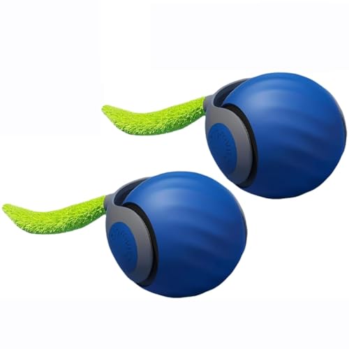 Speedy Tail 2.0,Speedy Tail Cat Toy, Rechargeable Smart Ball Cat Toy, Rechargeable Irregular Moving Toys, Speedy Tail 2.0 Cat Toy,2 Speed Adjustment Replacement Tail (2*Blue) von Adius