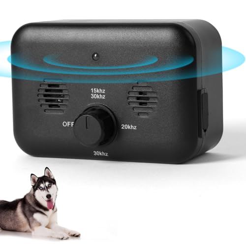 Adiwo Antibell für Hunde, 3 Frequenzstufen Sonic Anti Bell, Ultraschall-Anti-Bellgerät Hundebellen, Innen Draußen Anti Bell Gerät Hunde von Adiwo