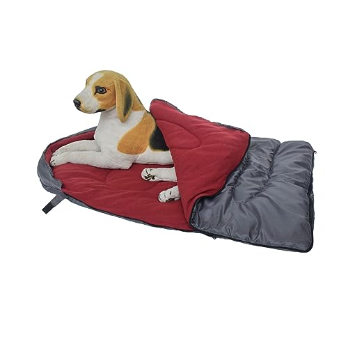 Adrosstoller Warmes Winterbett, für den Winter, für den Außenbereich, Haustierschlafsack, weich, dick, tragbar, für Hunde und Camping von Adrosstoller