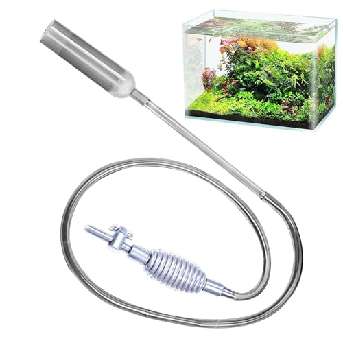 Adsfvs Aquarium-Wasserreiniger-Siphon, Aquarium-Siphon-Staubsauger, 5,57ft Aquariumreiniger Siphon Wasserwechsler, Aquarium-Vakuum-Siphon-Kiesreiniger, Schlauch-Wasserwechsler-Wartungswerkzeug von Adsfvs