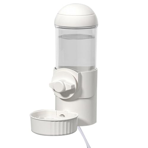 Adsfvs Hundebox-Wasserflasche,Hundewasserflasche für Hundebox | Beheizter automatischer Siphon-Wassernapf für Hundehütten, hängend, 500 ml - Abnehmbarer USB-Tierfutter-Wasserspender zum Aufhängen von von Adsfvs