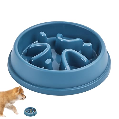 Adsfvs Hundenapf Slow Feeder,Slow Feeder Hundenapf für kleine Rassen | Hundefutternäpfe, Rutschfester Hunde-Slow-Feeder,Anti-Schluck-Puzzle-Futternapf für Hunde, langsamer Futternapf für Katzen für von Adsfvs