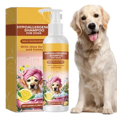 Adsfvs Hundepflege-Shampoo, Tiefenreinigendes Haustier-Shampoo | Glattes feuchtigkeitsspendendes Shampoo für Haustierwelpen | Sanft pflegendes Haustiershampoo für Katzen, Kätzchen, Hunde, Kaninchen, von Adsfvs