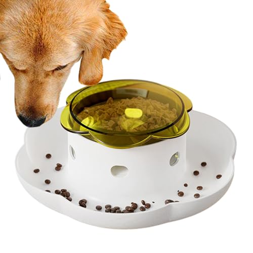 Adsfvs Interaktives Slow Feeder-Spielzeug,Puzzle Slow Feeder-Spielzeug | Push Interactive Feeding Bowl Training Slow Feeder,Mental Puzzle Toys Spendernapf zur Linderung von Langeweile für Hunde und von Adsfvs