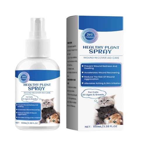 Adsfvs Linderung juckender Haut bei Katzen, Linderung trockener Haut bei Katzen | 100 ml Katzenspray Anti-Juckreiz-Hautpflege - Natürlicher Wundheiler für Katzen, Linderung von Hot Spots, von Adsfvs