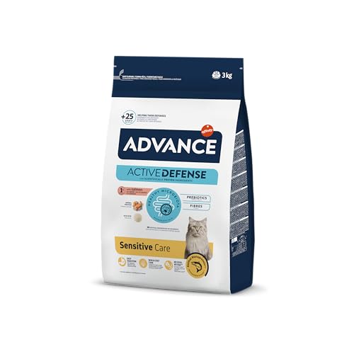 ADVANCE Adult Lachs und Reis Trockenfutter Katze, 1-er Pack (1 x 3 kg) von Advance