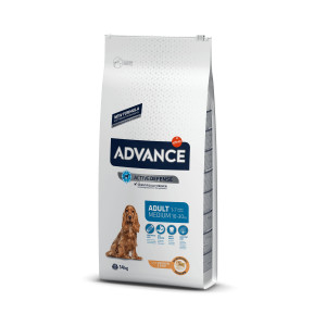 Advance Medium Adult mit Huhn und Reis Hundefutter 14 kg von Advance