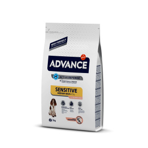 Advance Sensitive Medium Maxi mit Lachs und Reis Hundefutter 12 kg von Advance