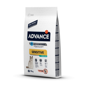 Advance Sterilized Sensitive High Protein mit Lachs Katzenfutter 10 kg von Advance