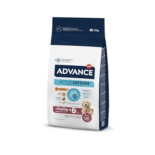 Advance Vitality Senior Maxi – Trockenfutter für ältere Hunde (+ 6 Jahre) große Rasse mit Huhn – 12 kg von Advance