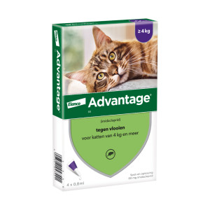 Advantage Nr. 80 Flohmittel (ab 4 kg) Katze 5 Packungen von Advantage