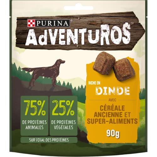 Purina Adventuros | Erwachsene | Leckerli für Hunde | Truthahn | 1 Stück | 90 g | Beutel von Adventuros