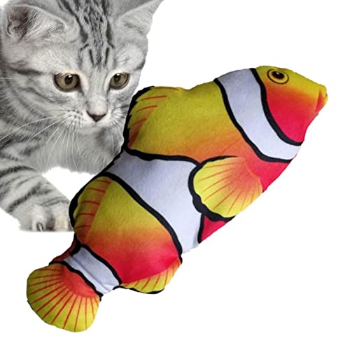 Bewegen Fisch Katze Spielzeug - Elektrisches Floppy Fisch Katze Spielzeug mit Katzenminze Tasche - Floppy Wiggle Fisch für kleine Hunde, Übung Kitten Spielzeug Interaktive Katze Übung Spielzeug, Mäuse von Aeihevo