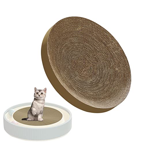 Katzenkratzer,Katzenkratzer Pad mit interaktiven Spinnkugeln für aktives Spiel - Cat Scratching Lounge Bett, Langlebige Recycle Board für Möbelschutz, Katze Scratcher Bowl Hepvet von Aeihevo