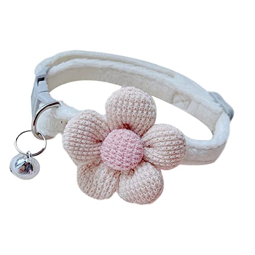 Aelevate Blumenhalsbänder für Haustiere,Verstellbares Kätzchenhalsband mit Blume | Halsband für Hunde, Hochzeit, Par, Haustiere, Kopfbedeckung für Haustiere, Katzen, Hunde, Welpen, Kätzchen von Aelevate