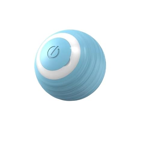 Aerensic USB wiederaufladbare interaktive Katzenspielzeugbälle automatischer elektrischer Rollball for Kätzchen Smart Teaser mit Schwanz Geburtstagsgeschenk(Blue H) von Aerensic