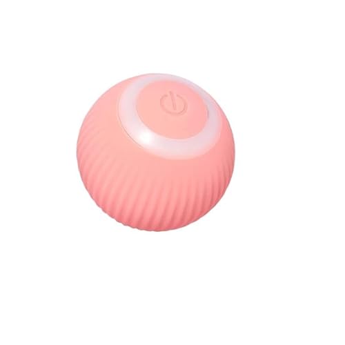 Aerensic USB wiederaufladbare interaktive Katzenspielzeugbälle automatischer elektrischer Rollball for Kätzchen Smart Teaser mit Schwanz Geburtstagsgeschenk(Pink A) von Aerensic