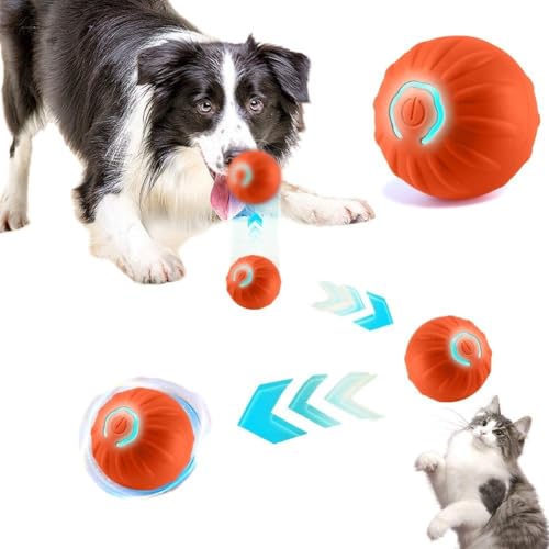 Shaky Ball Spielzeug for Hunde Interaktiver Hundeball Automatisch beweglicher Hundespielzeugball USB wiederaufladbarer vibrierender Ball for Hunde(2) von Aerensic