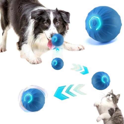 Shaky Ball Spielzeug for Hunde Interaktiver Hundeball Automatisch beweglicher Hundespielzeugball USB wiederaufladbarer vibrierender Ball for Hunde(A) von Aerensic