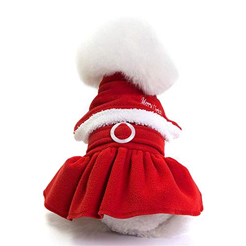 Aeromdale Weihnachten Haustier Hund Kleidung Kostüm Prinzessin Kleid Hut Bekleidung Welpen Warme Winter Haustier Hoodie Für Jungen Hund Mädchen Hund Katze - # B - M von Aeromdale