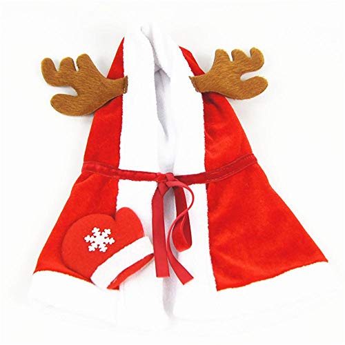 Aeromdale Weihnachten Haustier Kleidung Mäntel Hunde Katze Geweih Hüte Neujahr Weihnachten Halloween Haustier Katze Cape Kapuze Warmer Urlaub Hund Kostüm - # G - L von Aeromdale