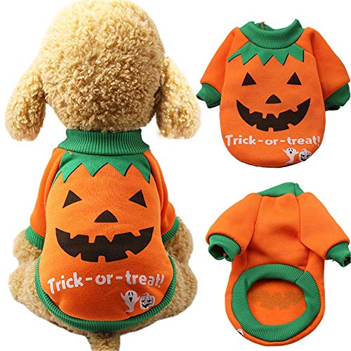 Aeromdale Winter Warme Haustier Hundekleidung für kleine Hunde Lustige Halloween Welpen Katze Kostüm Chihuahua Yorkie Mantel Jacken Haustiere Kleidung Outfits - XS - # 2 von Aeromdale