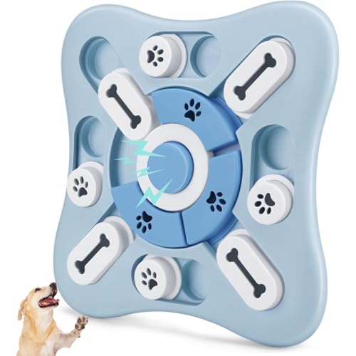 Aestustheri Interaktives Hunde-Puzzle-Spielzeug, langsames Füttern, Hundespielzeug mit Quietschfunktion für Hundetraining, lustiges Füttern, Welpen-Leckerli-Spender, Spielzeug für kleine und von Aestustheri