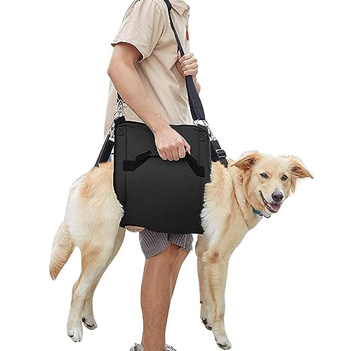 Aeutwekm Hebegeschirr für Hunde - Großer Hunde-Sling-Treppenhelfer,Atmungsaktive Treppenhilfe, verstellbare, robuste Gehhilfe für behinderte, alte, gelähmte Hunde von Aeutwekm