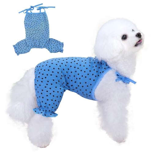Aeutwekm Hundekleidung für kleine Hunde, Hundeshirt für kleine Hunde | Haustierkleidung Sternförmiges Hunde-T-Shirt,Atmungsaktives Hundekleid, bequemer Geschirrrock, Welpenkleidung, Hundekleidung für von Aeutwekm