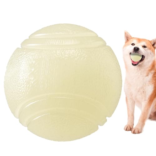 Aeutwekm Hundespielzeugball, Kauball für Hunde, interaktives Hundespielzeug, schwimmender Hundeball, Wasserspielzeug, Apportierball für kleine und mittelgroße Hunde von Aeutwekm