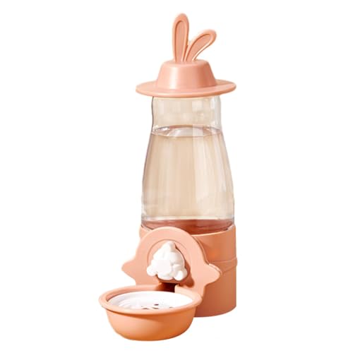 Aeutwekm Kaninchen-Wasserspender, hängender Trinker für kleine Tiere, kein Tropfen, kompatibel mit Käfigen, 600 ml, Wasserspender, automatische Nachfüllung für Kaninchen, Chinchilla, Meerschweinchen von Aeutwekm