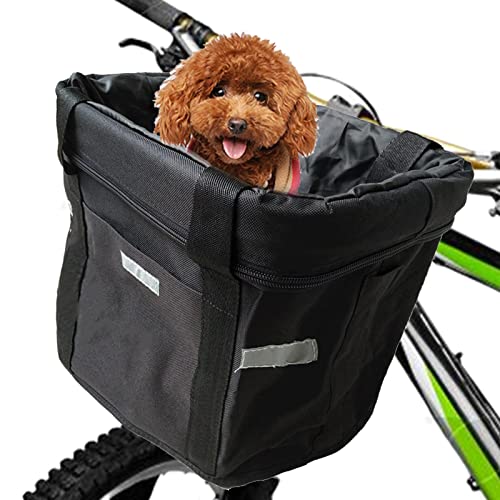 Aferzov Fahrradkorb - Fahrradrucksack für Hunde - Einfache Installation für kleine, mittelgroße Haustiere, täglicher Urlaub, Pendeln, Einkaufen, Camping, Grillen, Hängepicknick, Ausflug von Aferzov