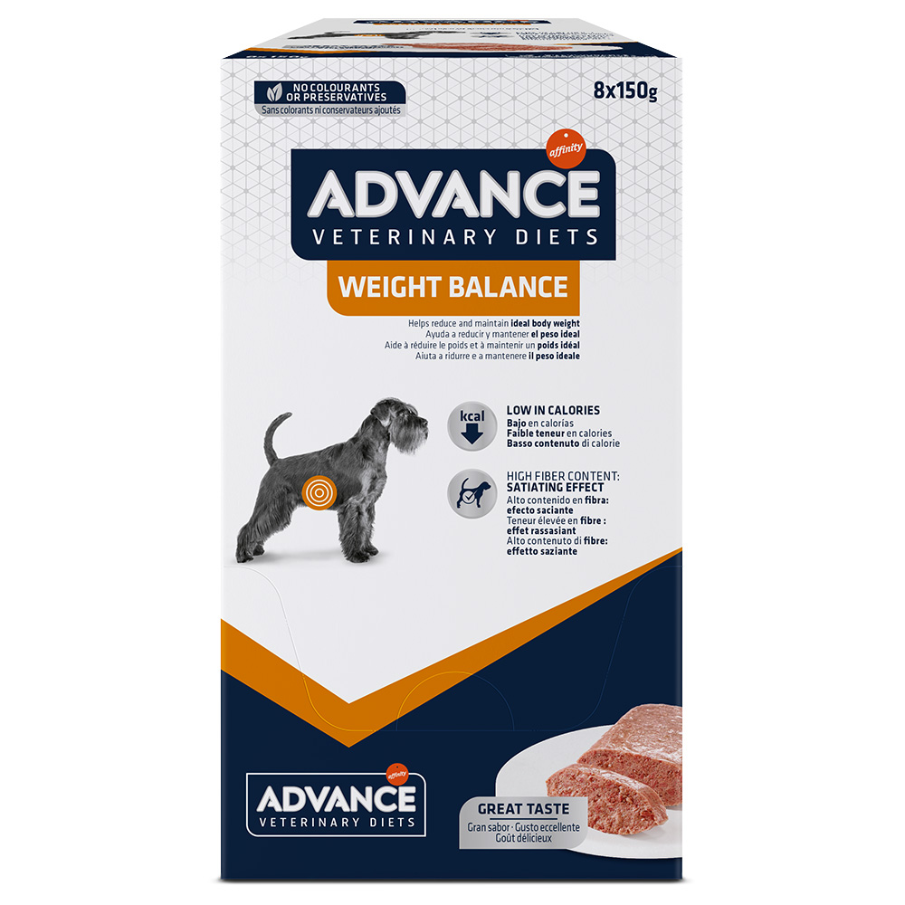14 + 2 gratis! 16 x 150 g Advance Veterinary Diets - Weight Balance von Affinity Advance Veterinary Diets