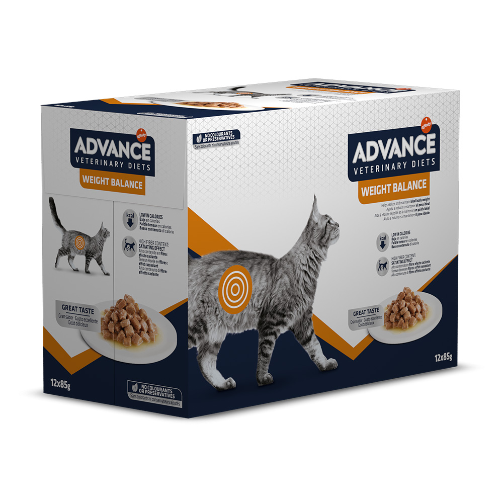 19 + 5 gratis! 24 x 85 g Advance Veterinary Diets Feline - Weight Balance von Affinity Advance Veterinary Diets