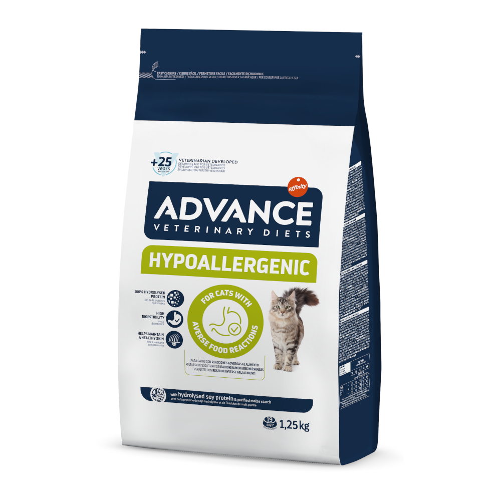 2 x Advance Veterinary Diets zum Sonderpreis! - 2 x 1,25 kg Hypoallergenic von Affinity Advance Veterinary Diets