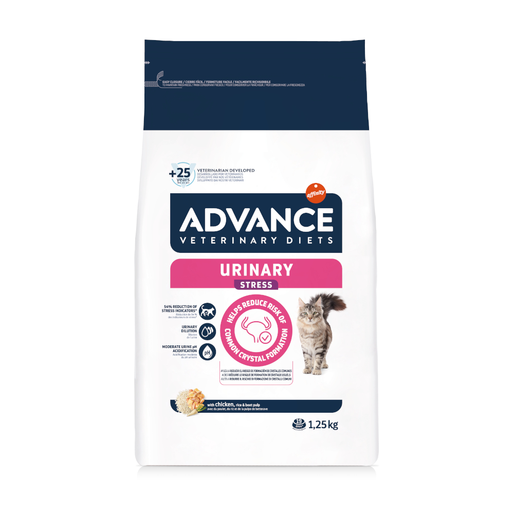 2 x Advance Veterinary Diets zum Sonderpreis! - 2 x 1,25 kg Urinary Stress von Affinity Advance Veterinary Diets