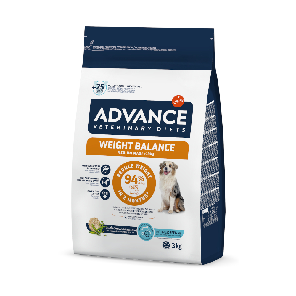 2 x Advance Veterinary Diets zum Sonderpreis! - Weight Balance Medium/Maxi (2 x 3 kg) von Affinity Advance Veterinary Diets